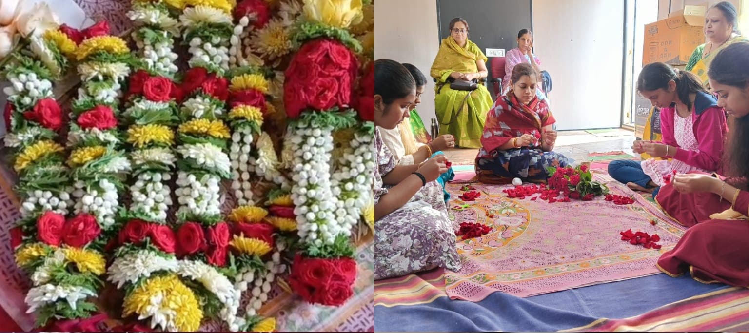 Garlands offered to the Deities